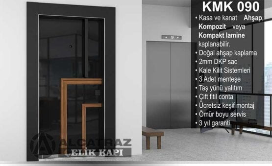 ABK-090 Kompozit Kaplama Apartman Bina Giriş Kapısı