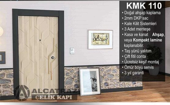 ABK-110 Kompozit Kaplama Apartman Bina Giriş Kapısı