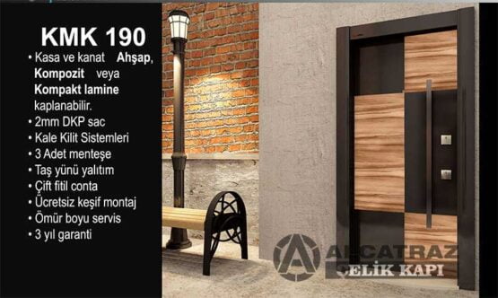 ABK-190 Kompozit Kaplama Apartman Bina Giriş Kapısı